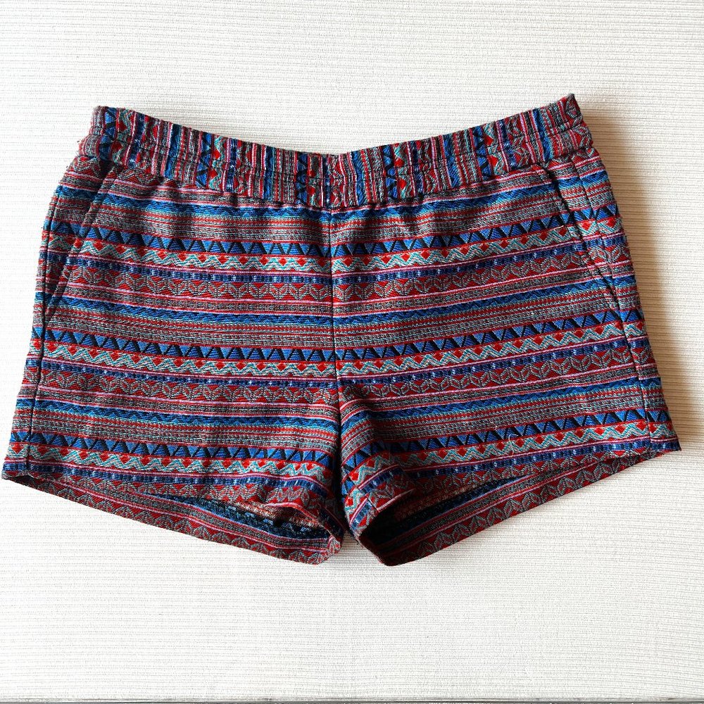 J. CREW Geometric Pattern Shorts - Size 6